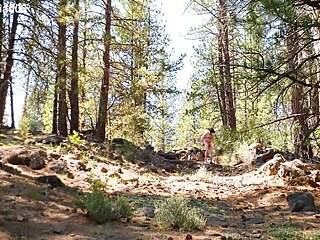 Simscristian05 Naked Hike Flashing Public Exhibitionists On Hill In See-Through Outfit July 11 2025