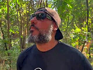 Brazilian Amateur Strips Naked in Woods Showing Off Huge Ass and Perky Tits