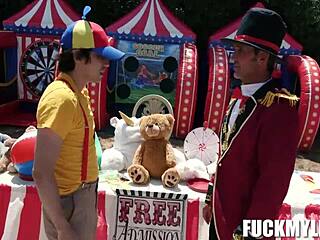 Rickys Carnival Adventure Sparks Intense Passionate Wrestling With Bella The Strongest Woman!