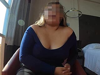 in a casting interview, the chubby latina babe rides cowgirl style, begging to feel his hard cock without condom.