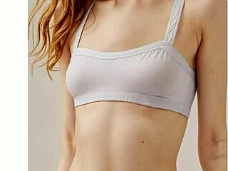 Lingerie models showcase flower panties with cute barefoot poses