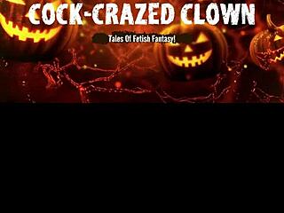 Horny Milf Clown Captures Guy For Bondage Handjob And Tickling Tease