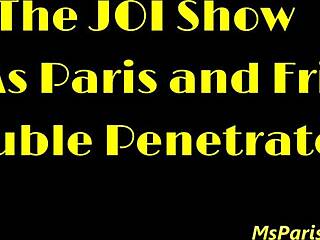 Blonde Milf With Pierced Nipples Gives Jerk Off Instructions Before Double Penetration