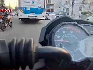 Brazilian pornstar reveals his secret in bedroom blowbang with big cocks.