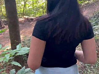 Brazilian Amateur Strips Naked in Woods Showing Off Huge Ass and Perky Tits
