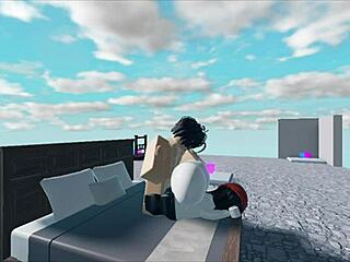 Hey whore, wanna fuck this huge white boy in our roblox collab?
