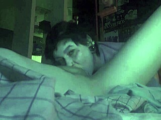 hidden camera captures intense blowjob leading to explosive cumshot on webcam