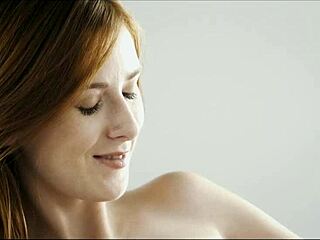 These two tight European lesbians are casually licking and fingering each other's pussies on the couch.