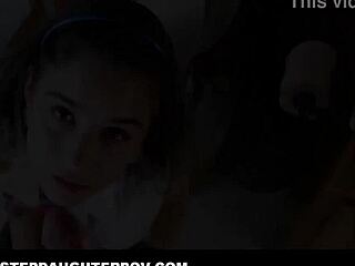 Stepdaughter Fucked by Stepdad After Watching Porn