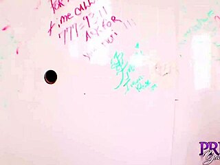 Oh gosh i cant believe mocha stud prince yahshua is gettin this glory hole blowjob from imani rose