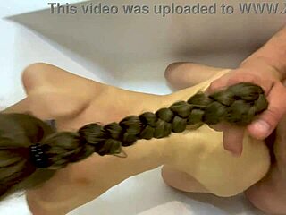 Hot Bathroom Sex with Long Haired Milf Ends in Intense Squirting Orgasm