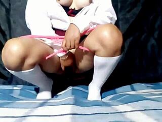 Horny Mexican Teen Squirts Hard In Public Voyeur Anal Masturbation Scene