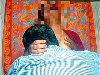 intriguing homemade scene: indian teacher shares passionate outdoor kiss with student in dorm setting