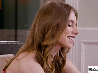 Wild Lesbian Milf Spanks Teen Then Licks Her Ass in Intense Tribbing Session!