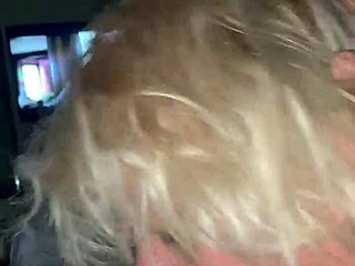 Intense blowjob session featuring a massive monster cock and deepthroat action