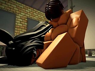 fan gets pounded hard doggystyle in bathroom with big cock creampie and wet tits cumshot