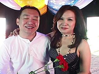 Hey, check out this Asian couple's petite milf casting interview with some natural tits action 😏📹