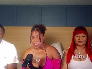 Ebony and Latina Babes Engage in Wild 10-Man Gangbang Orgy with Intense Banging and Group Action