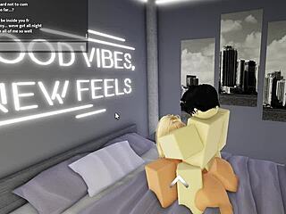 Dominant Cheating Slut Gets Railed Hard by Friend While Boyfriend's Away in Roblox