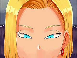 Android 18 Gets Pussy And Ass Pounded Hard With Blowjob And Big Tits Action