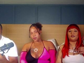 Ebony and Latina Babes Engage in Wild 10-Man Gangbang Orgy with Intense Banging and Group Action