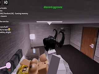 blonde milf gets fucked by monster cock devil in roblox adventure add for more