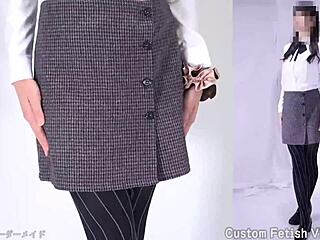 Explore the intriguing world of pantyhose fetish through captivating skirt displays and stockings that highlight every sensual detail in this collection.