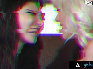 gorgeous brunette masseuse leana lovings oils up busty client lexi luna for passionate fingering