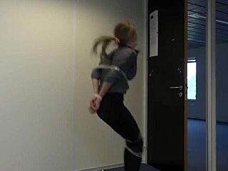 teen violet haze tried selling a house but ended up bound and gagged in deepthroat bondage