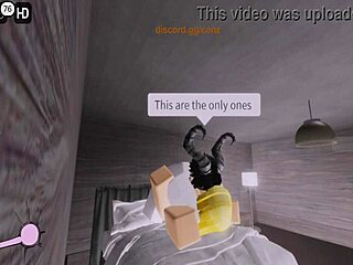 blonde milf gets fucked by monster cock devil in roblox adventure add for more