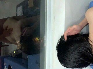 hey come see this white skin cutie getting doggy in public outdoor fun