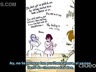 Oh man, deku's banging those wild wild pussycat milfs, creampie action everywhere, sub español style!