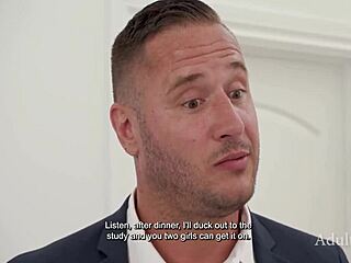 Husband shares wife with Adira Allure and Summer Vixen in steamy MFF threesome double penetration