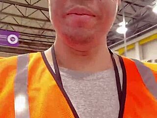 Asian amateur provides descriptive asmr sfw experience while walking about during work in public outdoor setting