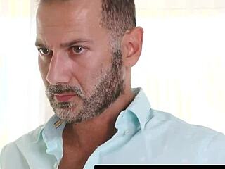 Aliya Brynn and Paisley Bennett enjoy mature studs licking pussies in wild group.