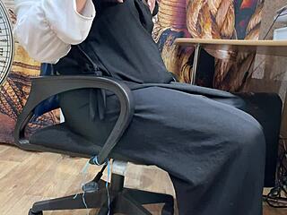 why is this arab woman watching porn and touching herself like that?