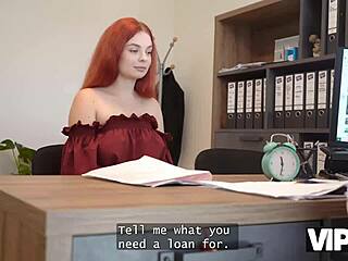 vip4k, redhead slut miss olivia showed up to suck cock for her webcam studio launch