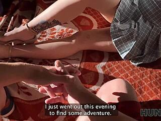 Hunt4k teen Chloe Heart gets seduced and her tight pussy fucked in public right in front of her bf 😏