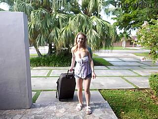 i called the pest control guy but ended up getting my pussy licked and creampied in interracial action