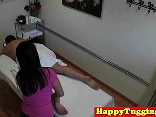 Oh My! Real Fat Asian Masseuse Rubs Cock in Hidden Cam Session!