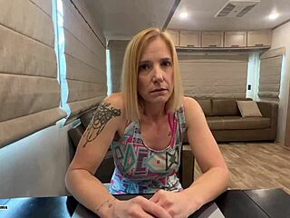 Blonde milf housewife says, Fuck my wet pussy hard in missionary and doggystyle now