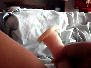 Enjoying My New Toy In Homemade Amateur Session