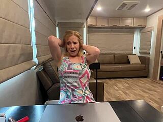 Blonde milf housewife says, Fuck my wet pussy hard in missionary and doggystyle now