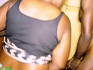 irie got so horny he bent over his wife and fucked her hard in the kitchen while she washed plates