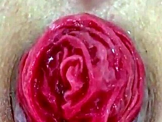 amateur milf explores kinky homemade anal play with destroyed ass gaping and extreme close up prolapse