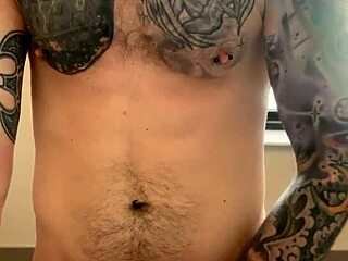 hey, check out this quick public bathroom jerk session outdoors