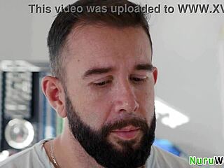 Petite Sexy Blonde Teen With Natural Boobs Prepares Client for Nuru Massage and More