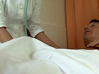 tourist gets intense help from mature japanese nurse fujiko sakura in hospital