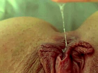 Wife wakes up horny and masturbates in shorts before work