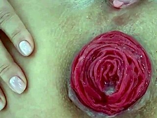 amateur milf explores kinky homemade anal play with destroyed ass gaping and extreme close up prolapse